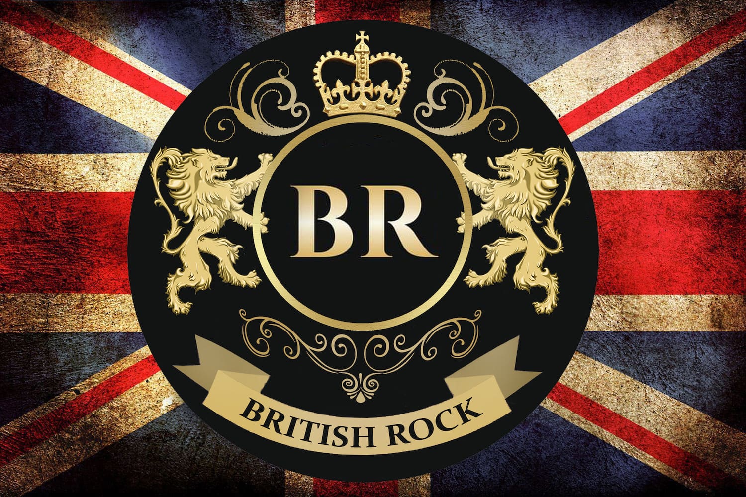 British Rock Show audience and band